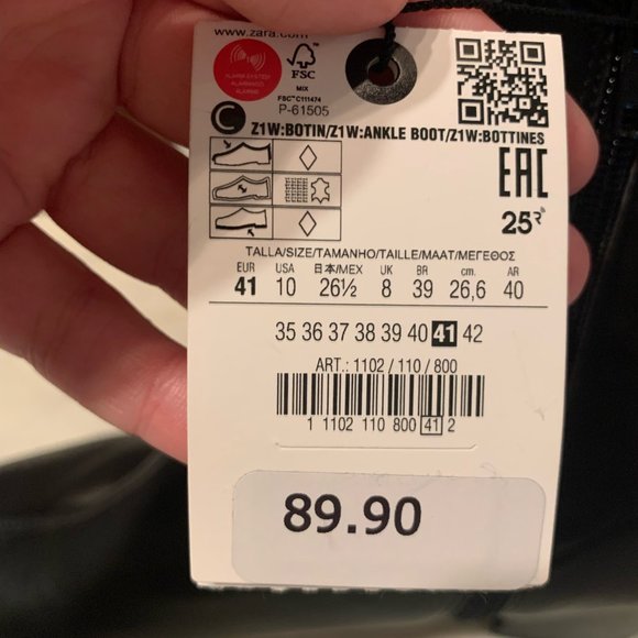 Never been worn black Zara booties - Picture 3 of 3